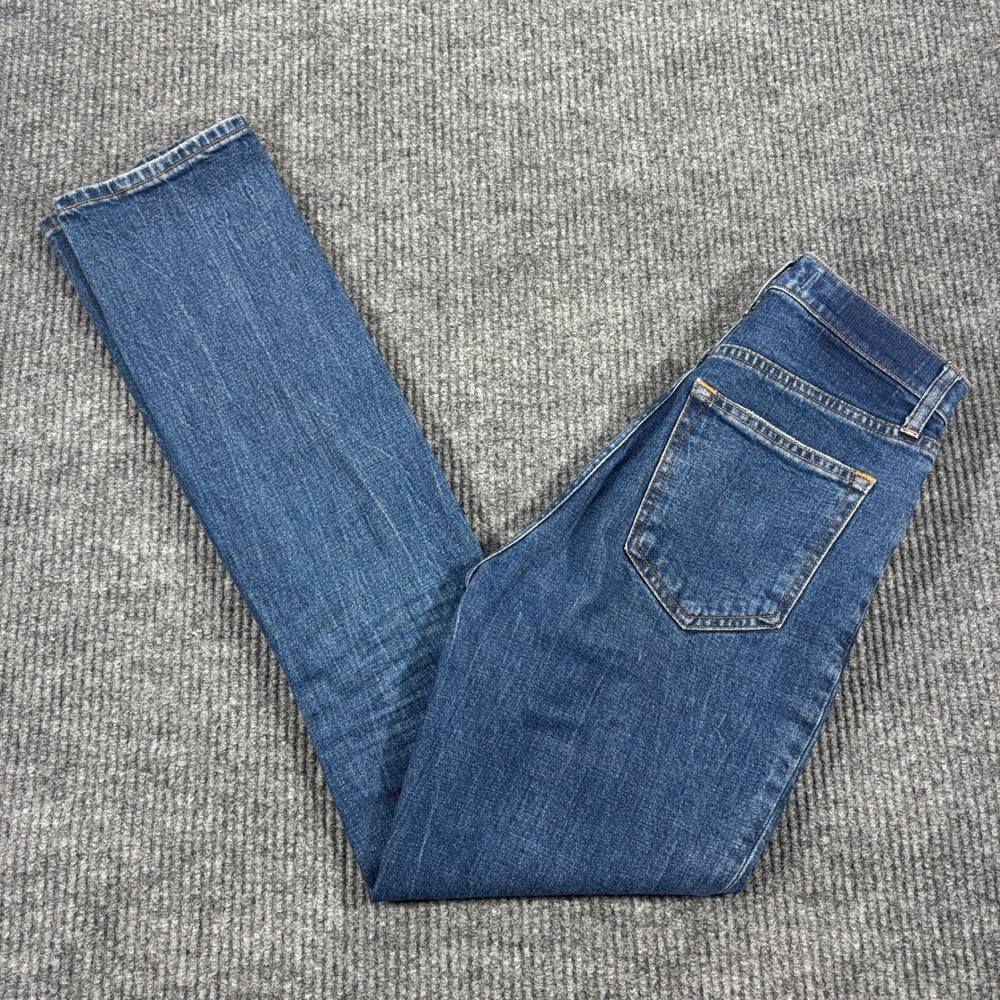 Abercrombie & Fitch Slim Straight Jeans Women 25 Blue Ultra High Rise